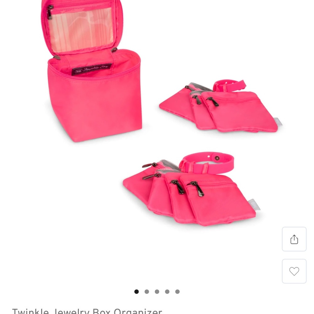 LUG Twinkle Jewelry Box Organizer Set~Magenta~NEW with Tags 💗💞